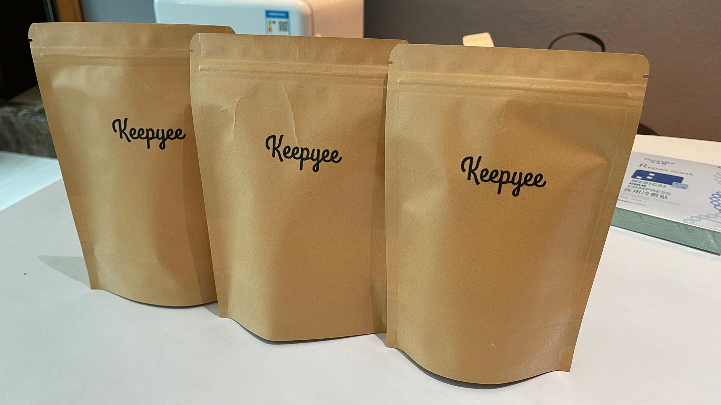 50pcs Keepyee kraft paper pouch with zipper